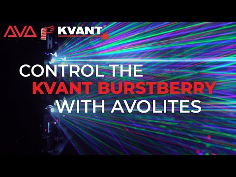 How to control the Kvant Burstberry from an Avolites lighting console