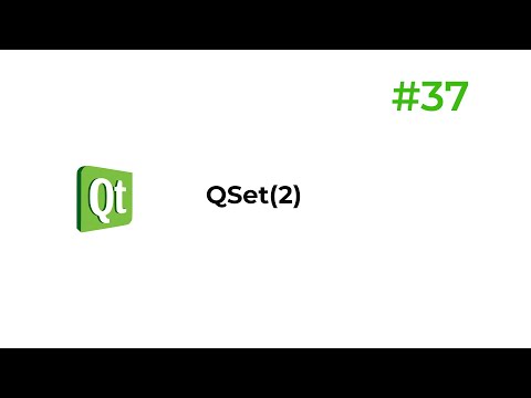 C++ Qt 37 - QSet(2)