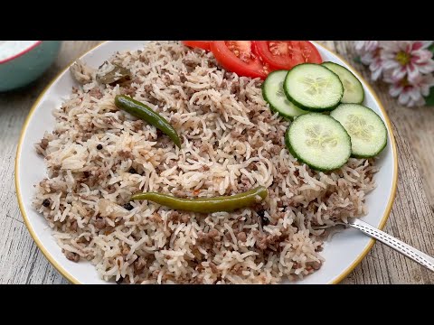 Lamb Keema Pulao Recipe • How To Make Pilau Rice Recipe • Keema Rice Recipe • Minced Meat Pilaf Rice