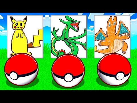 EPIC! Choose Your BADLY DRAWN Starter in Minecraft PIXELMON!