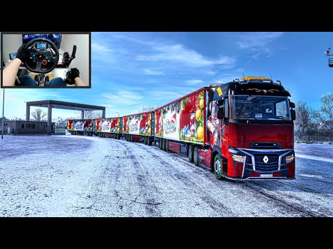 Road Train Quad Trailers Toys For Christmas - Euro Truck Simulator 2 Logitech G29 Setup + Handbrake