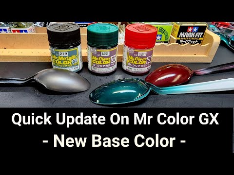 Quick Update - Mr. Clear Color GX Sprayed Over New Base Coat