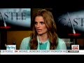 Stana Katic CNN Interview - Smooching &  Working Together April 1 2013