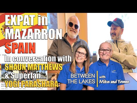 Talking with expat in Mazarron, Shaun with Yogi - in Spain - Between the Lakes with Mike & Yvonne