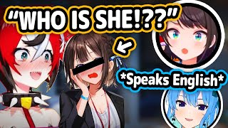 Subaru Visits Bae IRL And Met Girl She Doesn't Know and Suisei Appears Speaking English【Hololive】