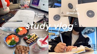 study vlog 🌷 | exam mugging, gifts, barbie movie, library trips