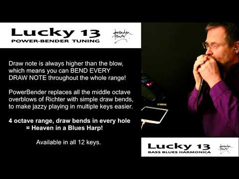 New upgraded EASTTOP LUCKY 13 Harmonica  13 Holes Professional Harmonica