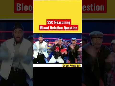SSC Reasoning Blood Relation Question #ssc #ssccgl #reasoning
