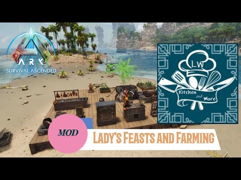 【ARK】ASA センター編#74「MOD:ごちそう料理と農業と」 Lady's Feasts and Farming  / The Center