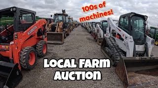 Local farm and construction equipment auction still has very strong prices in 2024!