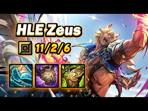 HLE Zeus Sett vs Ornn [ Top ] - KR Grandmaster Patch 25.10