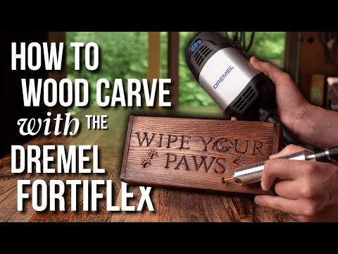 How to Wood Carve/Power Carve with the Dremel Fortiflex