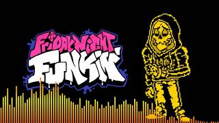 Cover art for fnf borderline v (Swapfell gold)