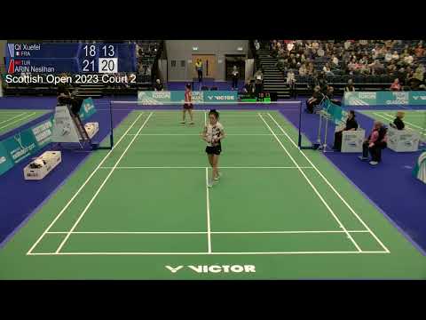 Match point - Qi Xuefei vs Neslihan Arin - WS, SF - Scottish Open 2023