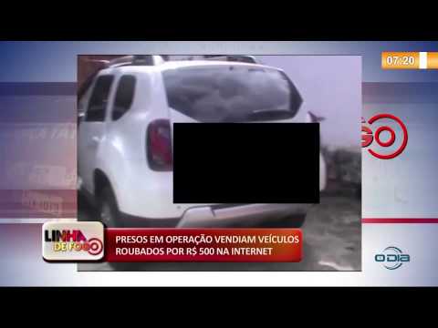 LINHA DE FOGO 05 12 2019  Presos vendiam veiÌculos roubados por R$ 500, na internet