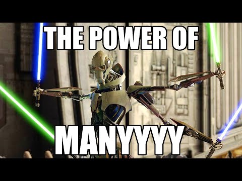 Grievous shows Obi-Wan the POWER OF MANY