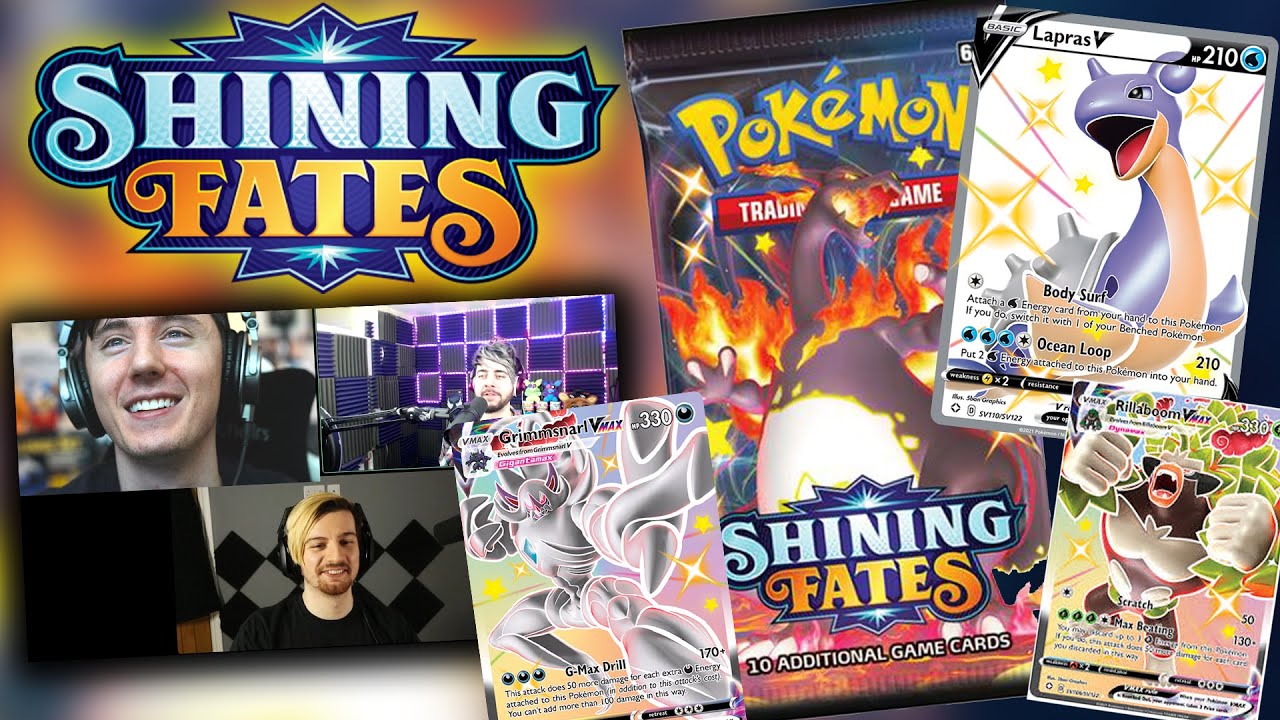 OPENING SHINING FATES BOOSTER PACKS W/ 8-BITRYAN & RAZZBOWSKI