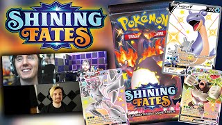 OPENING SHINING FATES BOOSTER PACKS W/ 8-BITRYAN & RAZZBOWSKI