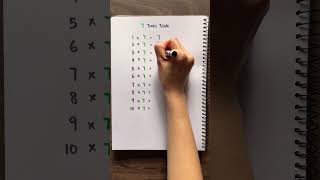 7 Times Table | Learn Multiplication | Multiply by 7 ✅💯 #mathforkids #mathlessons #education #maths