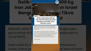 Detik-detik Rudal 400 Kg Iran Jebol Pertahanan Israel! Petah Tikva Meledak!