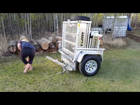 Adapt X Fold up trailer - Aluminum Trailer - UTV Motorcycle - Apogee Trailers