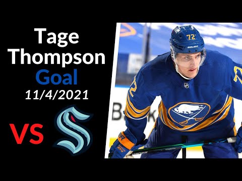 Tage Thompson Goal vs Seattle Kraken (11/4/2021)