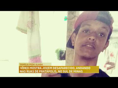 Vídeo mostra jovem desaparecido, andando nas ruas de Pratápolis, no sul de MG
