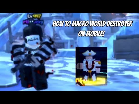How to AFK world destroyer ON MOBILE | anime vanguards