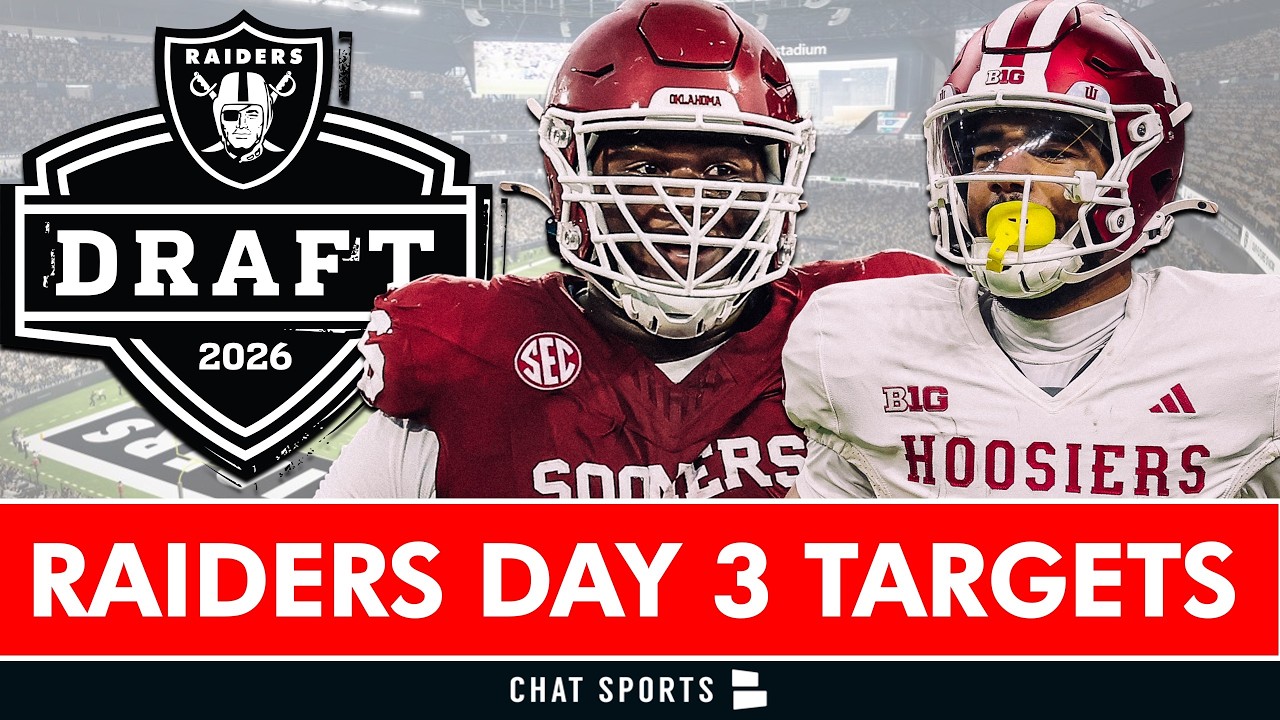 Las Vegas Raiders Day 3 NFL Mock Draft + Top Round 4, 5, 6, 7 Draft Targets For 2026 John Spytek