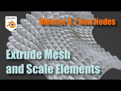 Geometry Nodes: Intro to  Extrude Mesh and Scale Elements