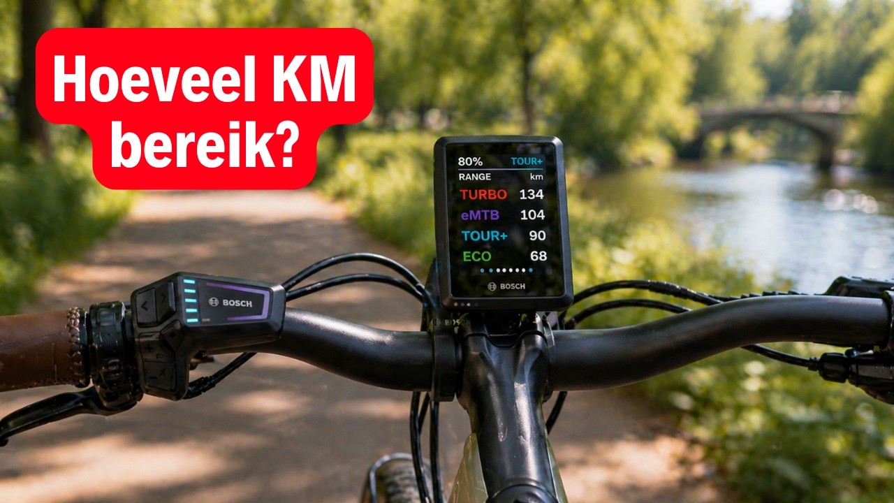Actieradius van deze fiets