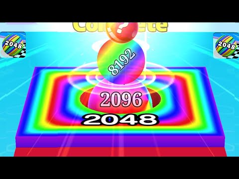 Satisfying Mobile Game/ Ball Run 2048 in Infinity mod merge jump 2048 - 2048 ball Gameplay level #11