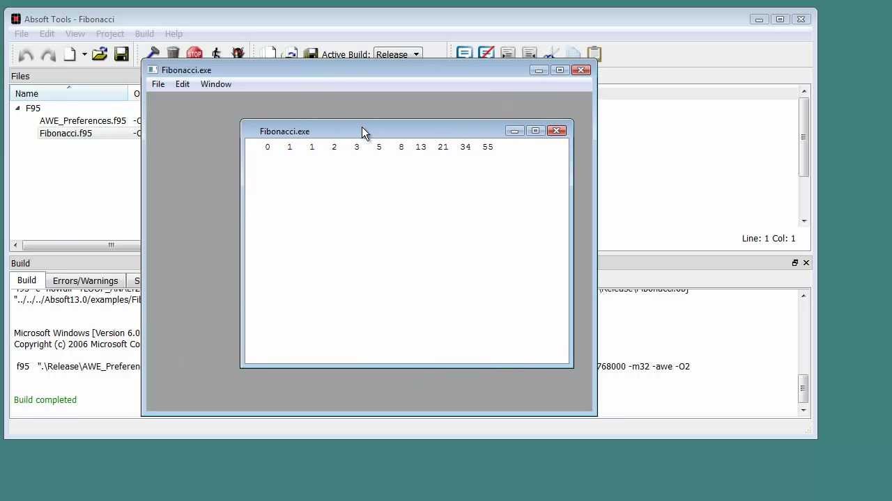 Building a Fortran Program with AbsoftTools