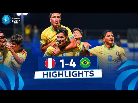La Selección Sub 17 goleó 4-1 a Perú y arrancó con todo el Sudamericano