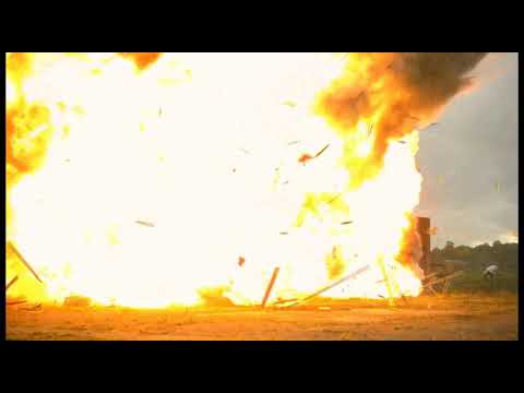 Huge Building Explosion at 2500fps Pewdiepie MEME