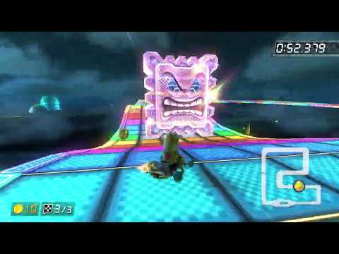 SNES Rainbow Road [200cc] - 1:01.785 - aW (Mario Kart 8 Deluxe World Record)