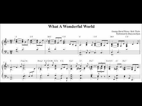 [jazz piano] What A Wonderful World (sheet music)