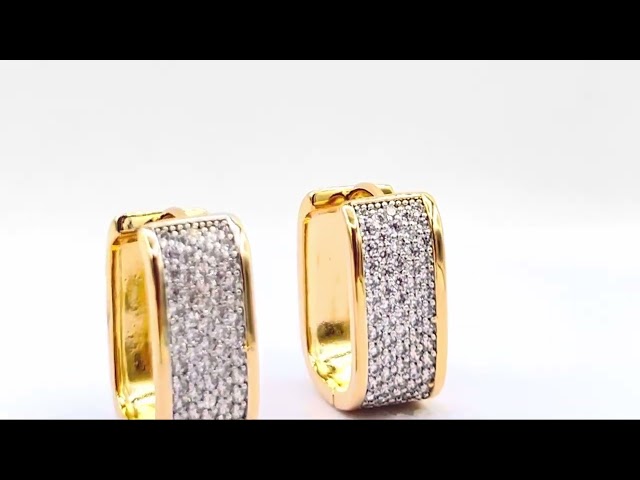 حلق ليلى - مطلي بالذهب عيار 21k
