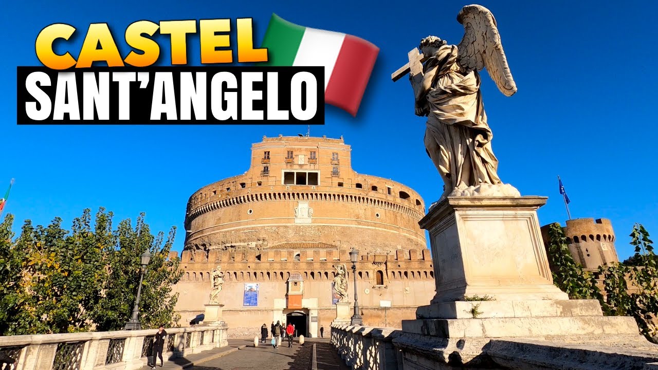 An explorer embarks on an adventure at Castel Sant'Angelo.