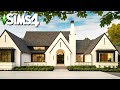 BASE GAME MODERN TRANSITIONAL FAMILY ESTATE: Curb Appeal Recreation ~ Sims 4 Speed Build (No CC)