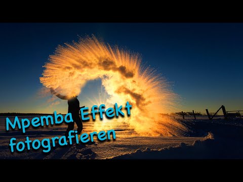 Mpemba Effekt fotografieren - Kochendes Wasser gefriert in der Luft