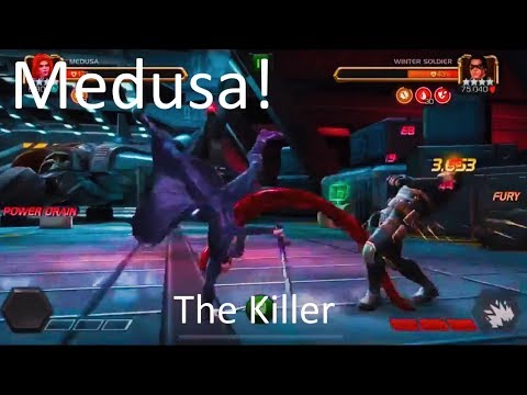 4 Star Medusa Rank 5 Level Up and Gameplay - Mcoc
