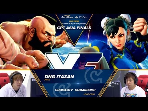 SFV: DNG Itazan vs HuomaoTV Humanbomb - CPT Asia Finals Top 8 - CPT2016
