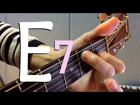 [하루10분 통기타]  E7 코드 소리 & 모양 (초급) E7 chord guitar lesson - 기타솔져