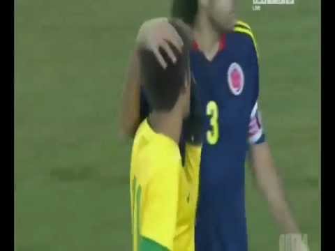 Neymar Missed Penalty Brazil 1 Colombia 1 Friendly Match 15.11.2012