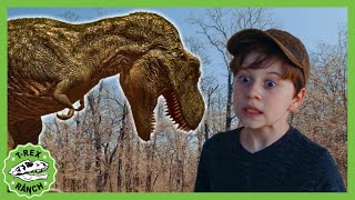 Escape the T-Rex! Invisibility Cloaks & Epic Adventures | T-Rex Ranch Dinosaur Videos for Kids