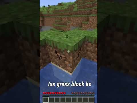 UNBELIEVABLE: MINECRAFT WITHOUT TOUCHING GRASS?! #gaming#viral