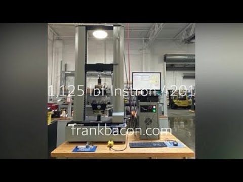 5 kN Instron 4201 Tensile Tester Reconditioned with New Software & Controls. Better than New!