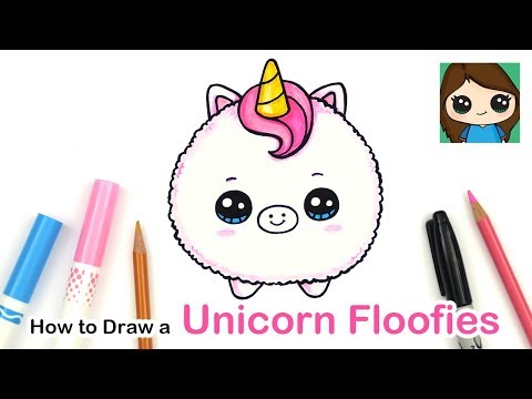 How to Draw a Baby Unicorn Easy | Floofies Fluffy