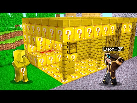 SFIDO I MIEI AMICI NELLE CASE DI LUCKY BLOCK SU MINECRAFT!!